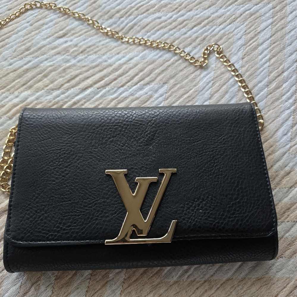 Convertible Crossbody Bag | Clutch With Gold Chain